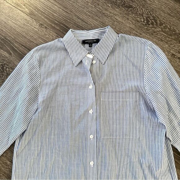 Lafayette 148 pinstripe button down - Picture 5 of 8